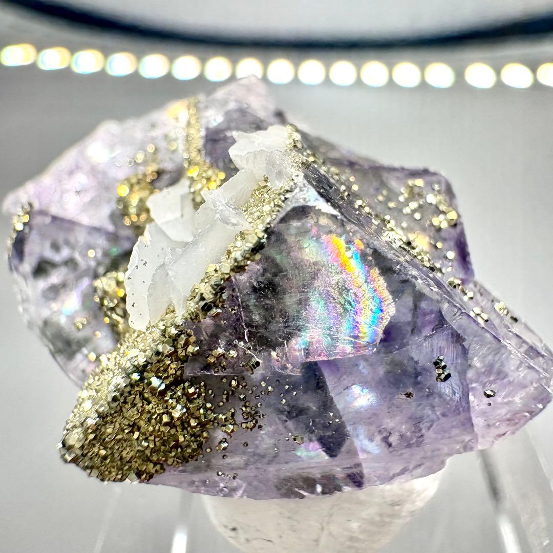 602 中国 ヤオガンシャン産 フローライト&パイライト