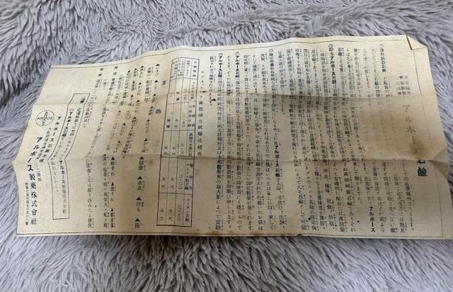 昭和初期 約８０年前 アルボース石鹼 昭和レトロ