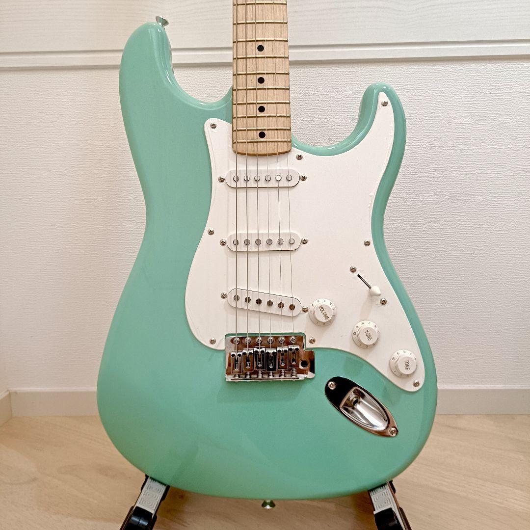 Squier ストラトキャスター エレキギター サーフグリーン メンテ済