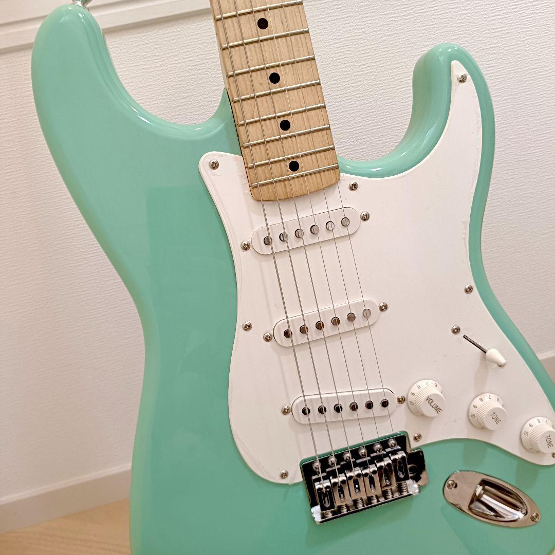 Squier ストラトキャスター エレキギター サーフグリーン メンテ済