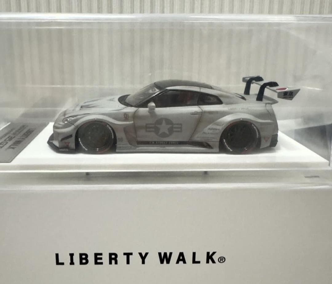 リバティウォーク 限定 Make Up Nissan GT-R LBWK1/43