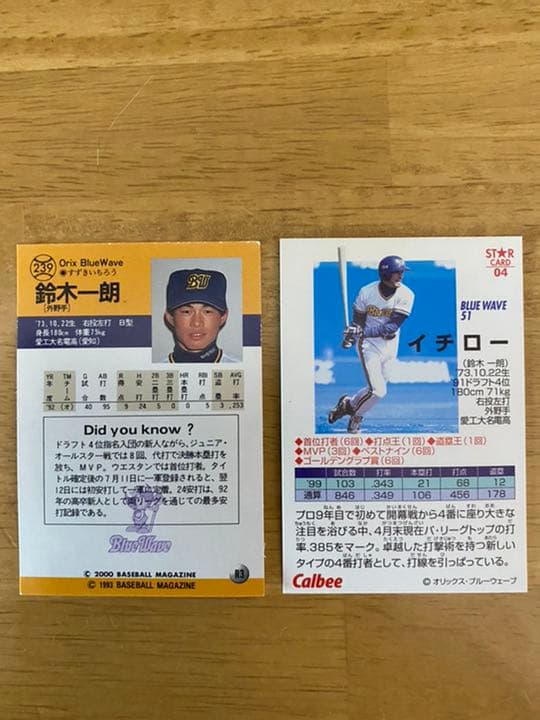 イチローのカードプレミア付き