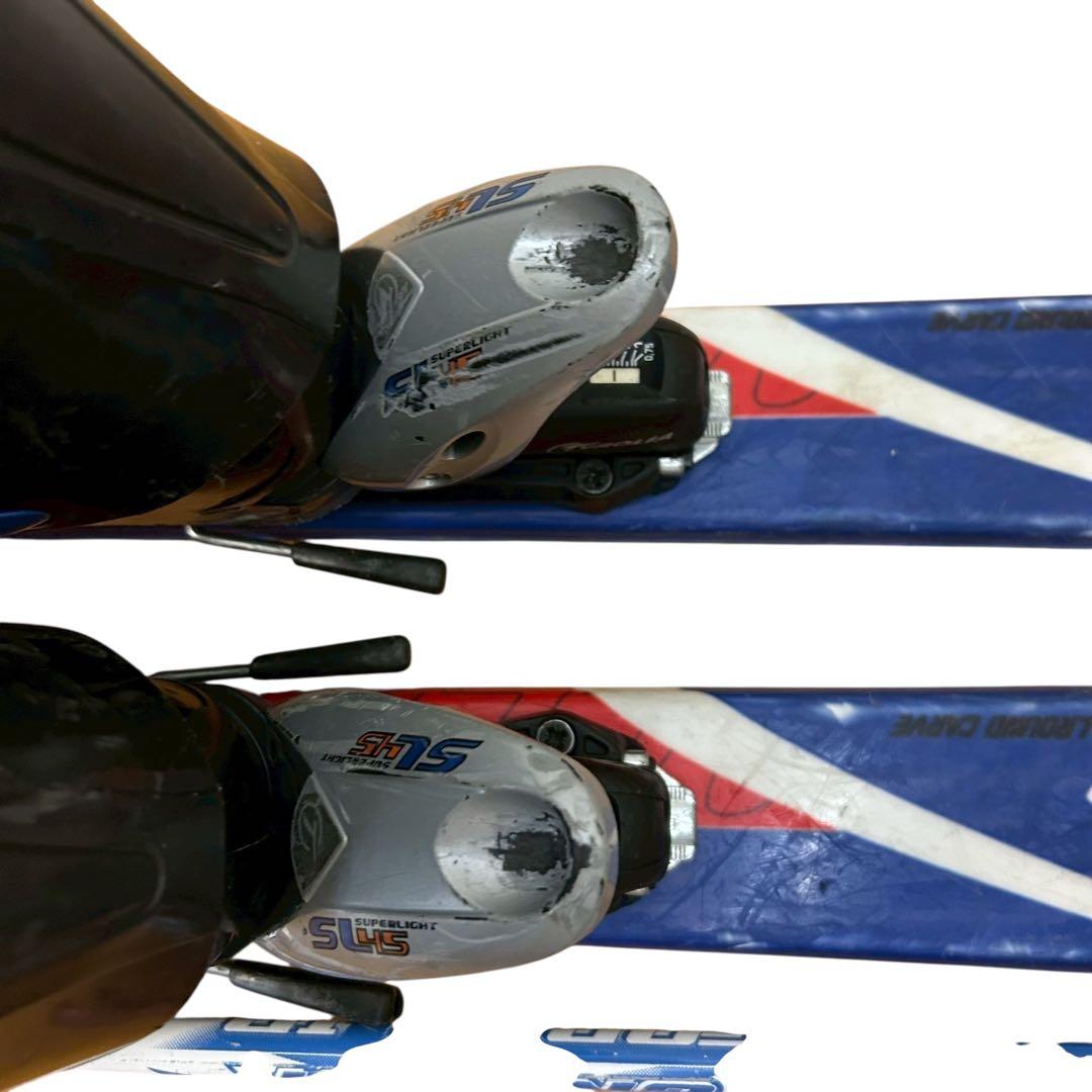 ② ジュニアスキー3点セット 板130cm/靴23cm/ストック105cm子供用