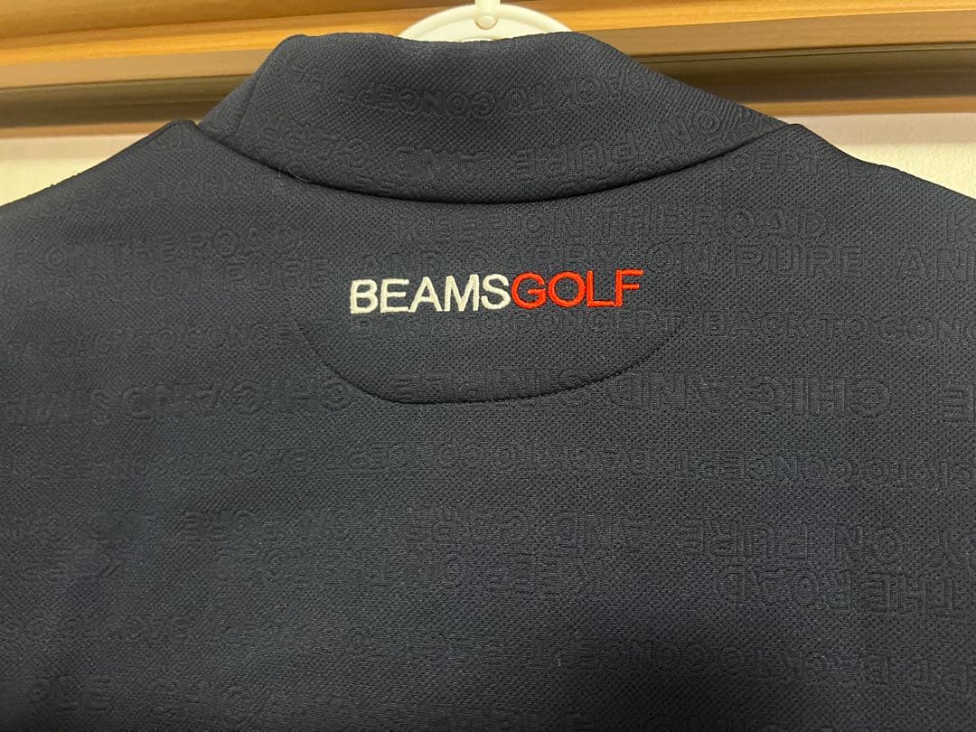 【ネイビー＆ホワイト セット】BEAMS GOLF モックネックシャツ M