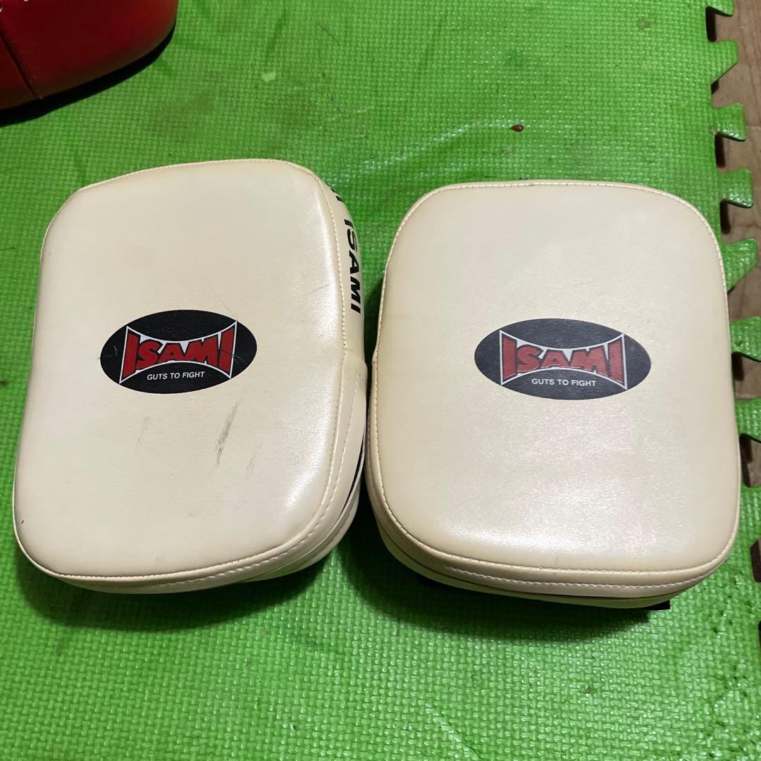 最終価格　トップキング本革キックミット、イサミパンチングミット