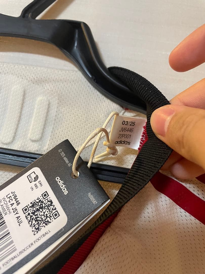 オーセンティックユニフォーム 国内未販売 リバプール 25-26 アウェイ　長袖