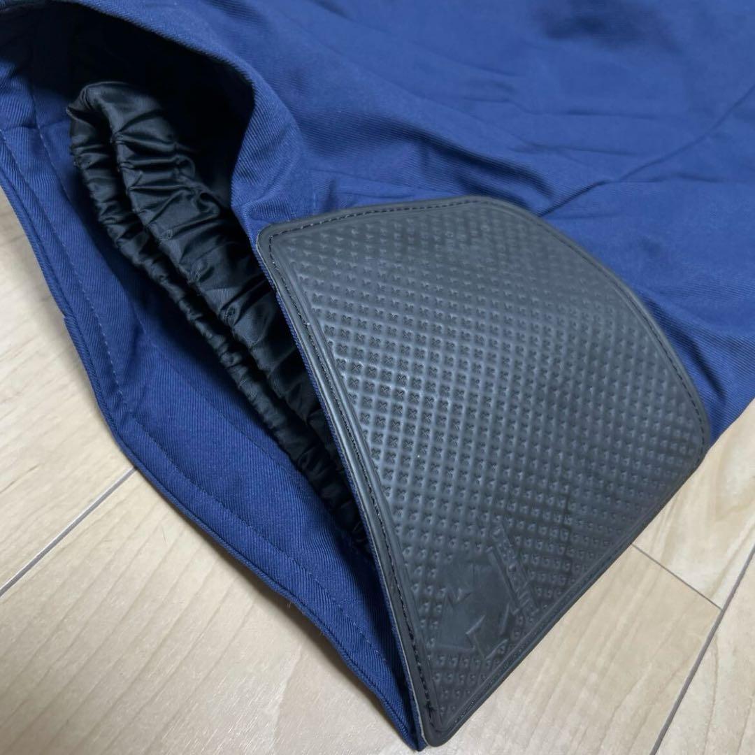 美品　デサント　ヒートナビ　スノーパンツ　M つなぎ 紺色　スノーボード パンツ