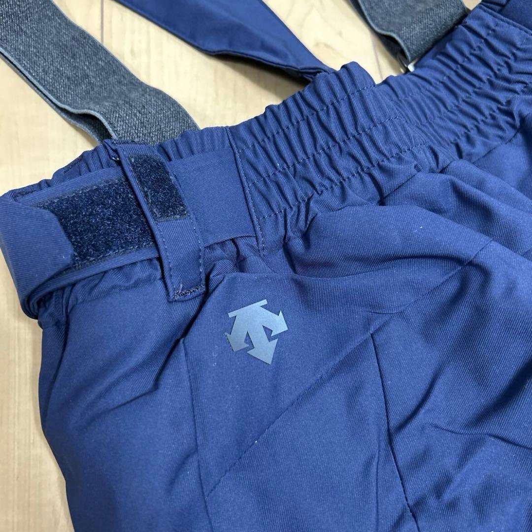 美品　デサント　ヒートナビ　スノーパンツ　M つなぎ 紺色　スノーボード パンツ