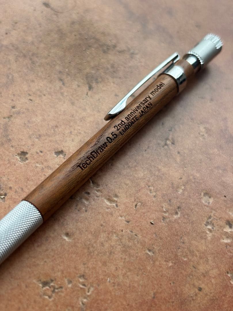 ま*ぎ様 Luddite TechDraw 欅　シャーペン　テックドロー　木軸