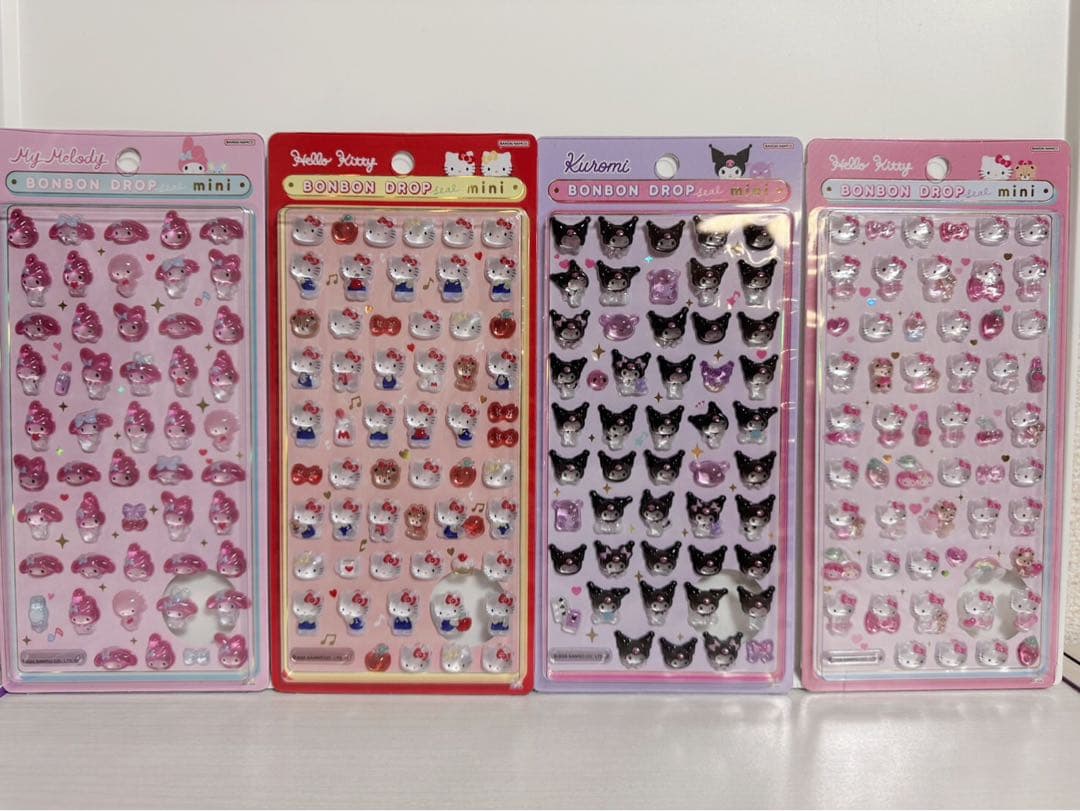 ボンボンドロップシールミニ　サンリオ8種　たまごっち4種　コンプリート新品未開封