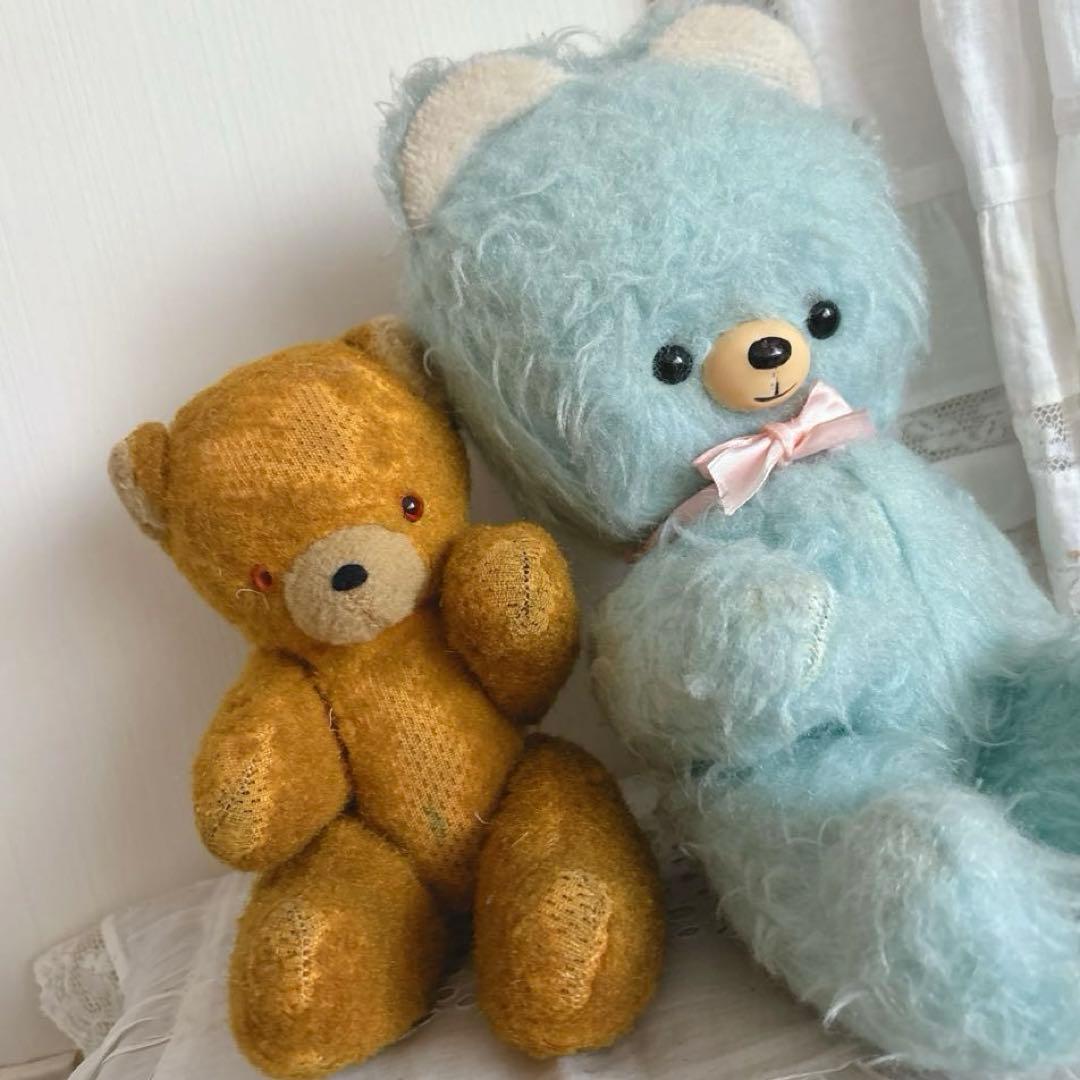 期間限定お洋服付き❤︎ 左　DDRベア　古い子　アンティークベア　ベルリンベア