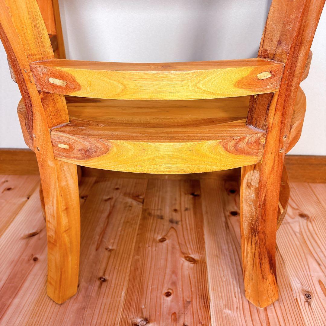 【良品】 つばきや チーク無垢材 ダイニングチェア ラウンジチェア