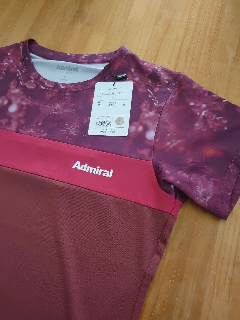 新品未使用　Admiral テニス Tシャツ ATLA532 M レッド