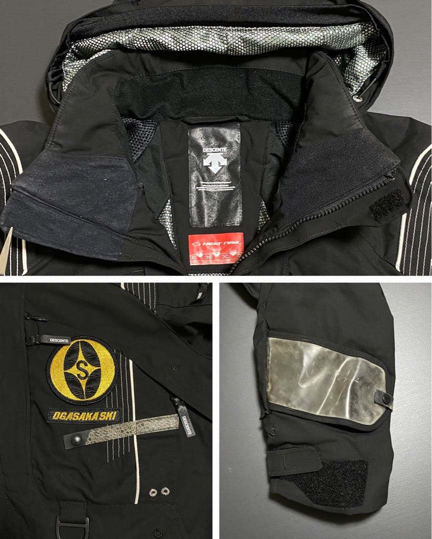 美品 DESCENTE OGASAKAスキージャケット 高機能 ストレッチ S