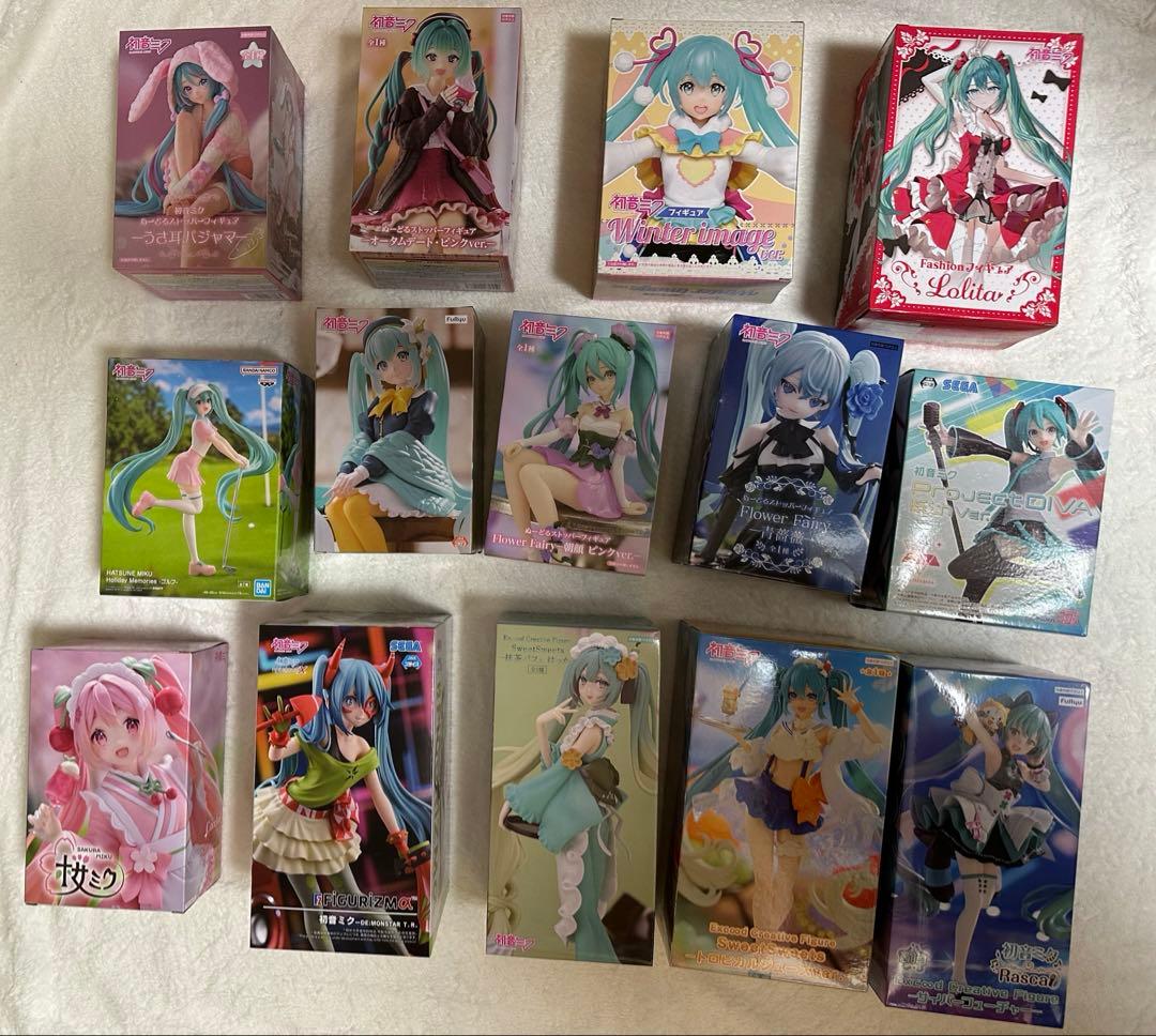 【プライズ限定品】初音ミク フィギュア 14点セットまとめ売り