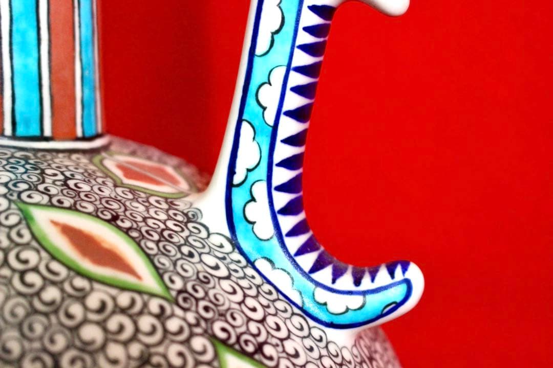 トルコ雑貨【アヴァノス陶器　飾り壺　特大水差し】