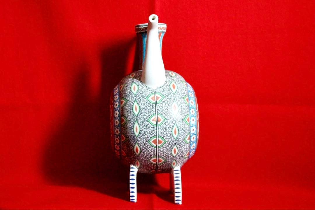 トルコ雑貨【アヴァノス陶器　飾り壺　特大水差し】