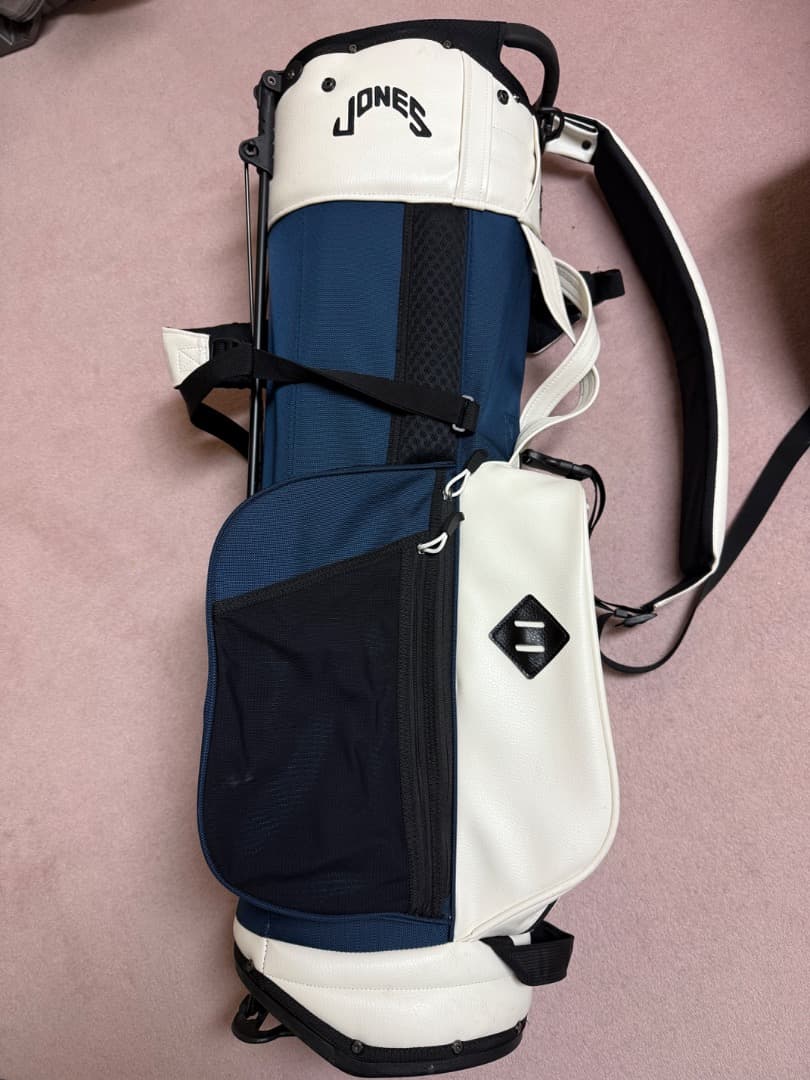 JONES Trouper 2.0キャディバッグ ネイビー/ホワイト