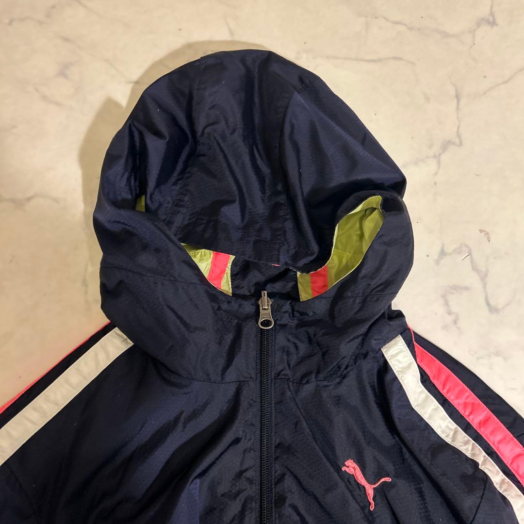 【新品】PUMA リバーシブルマウンテンパーカー M ストライプ／ボーダー