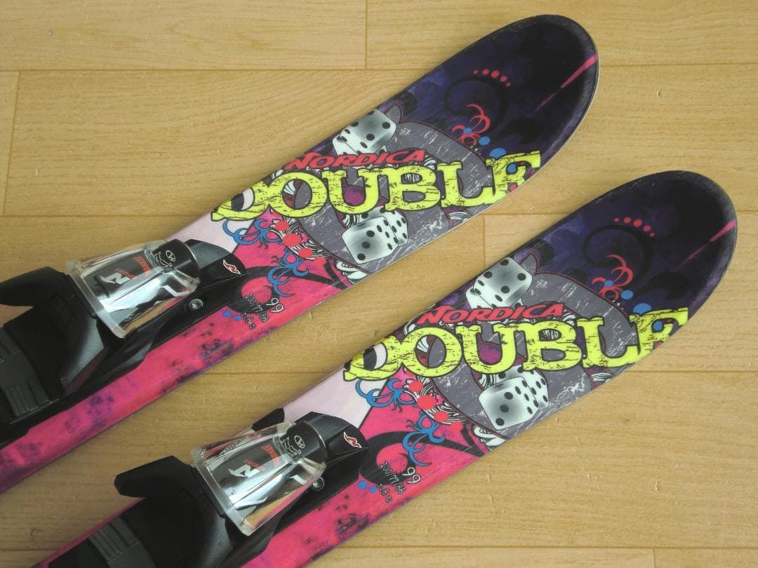 ■■送料無料■ノルディカ■DOUBLE■ショートスキー■99cm■メンテ付■■