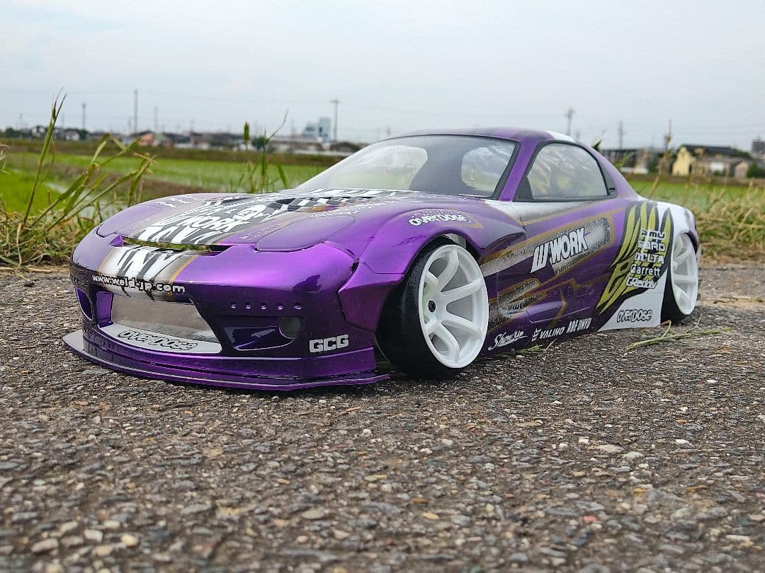【最終価格】アディクション　ロケバニRX-7　FD3S　製作済新品ラジコンボディ