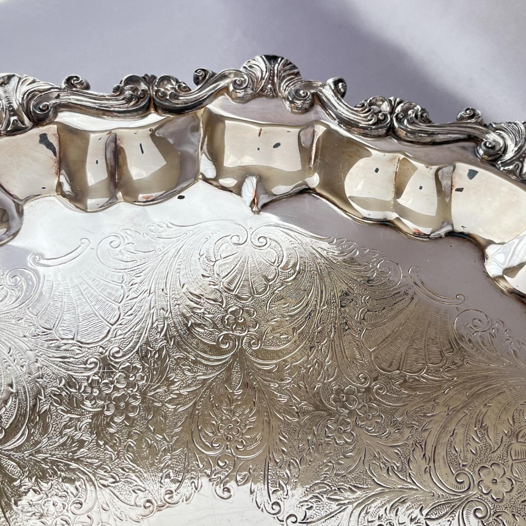 【SHERIDAN】 チッペンデールのサルヴァ フット付 43cm 大型