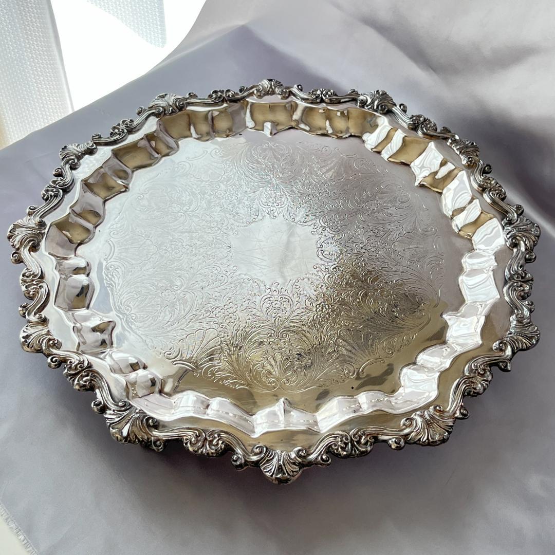 【SHERIDAN】 チッペンデールのサルヴァ フット付 43cm 大型