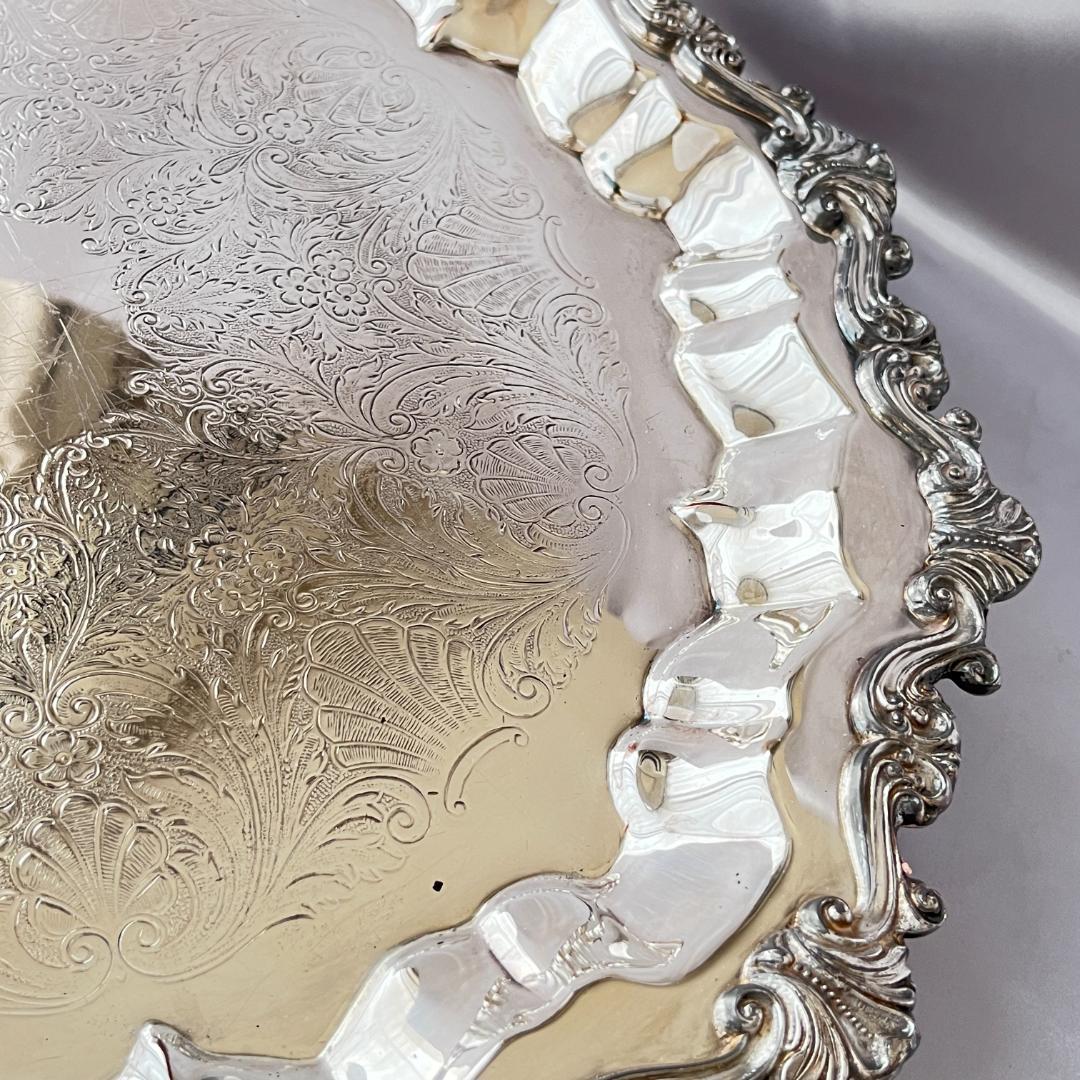 【SHERIDAN】 チッペンデールのサルヴァ フット付 43cm 大型