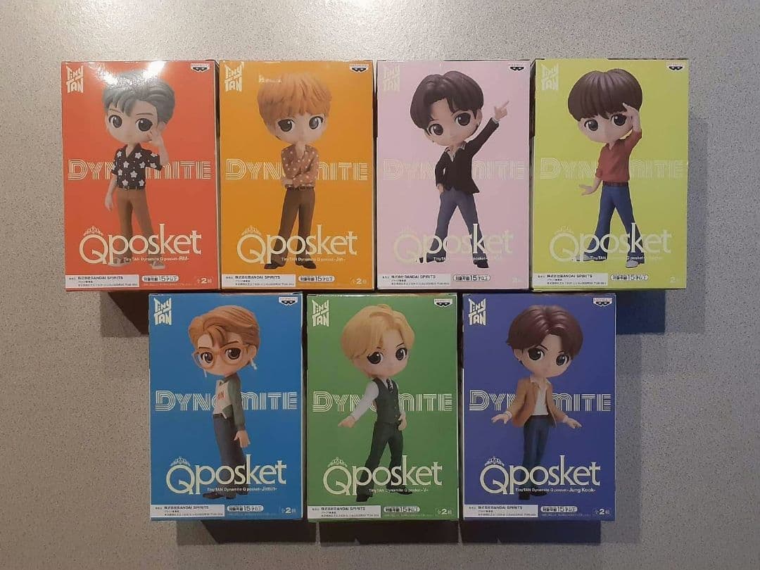 BTS タイニータン Qposket フィギュア Bカラー コンプリートセット
