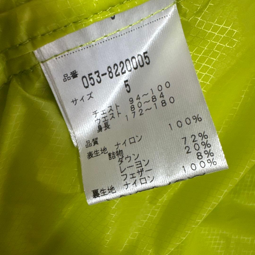 専用　美品　パーリーゲイツ　ダウンジャケット　5 ライムイエロー