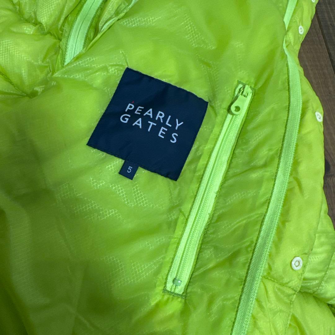 専用　美品　パーリーゲイツ　ダウンジャケット　5 ライムイエロー