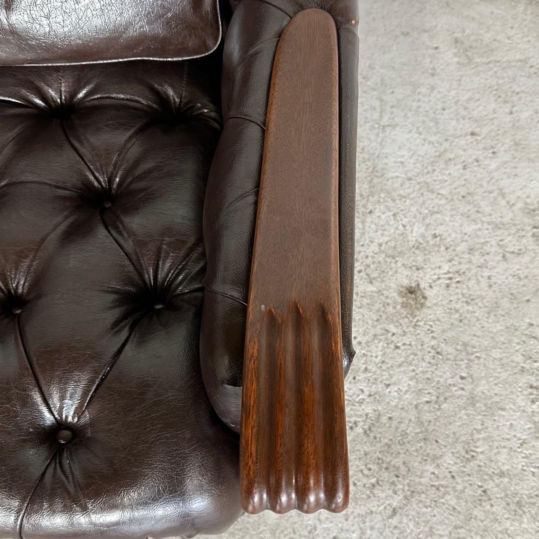 マルニ木工 ベルサイユ 本革シングルソファ Mスムース