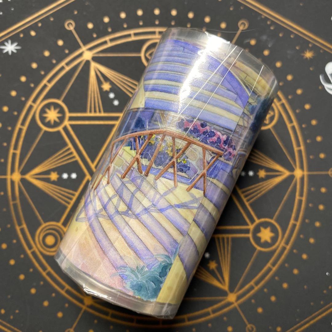 【9132】海外　5m巻　PETカッティングマスキングテープ　階段　夜　背景系