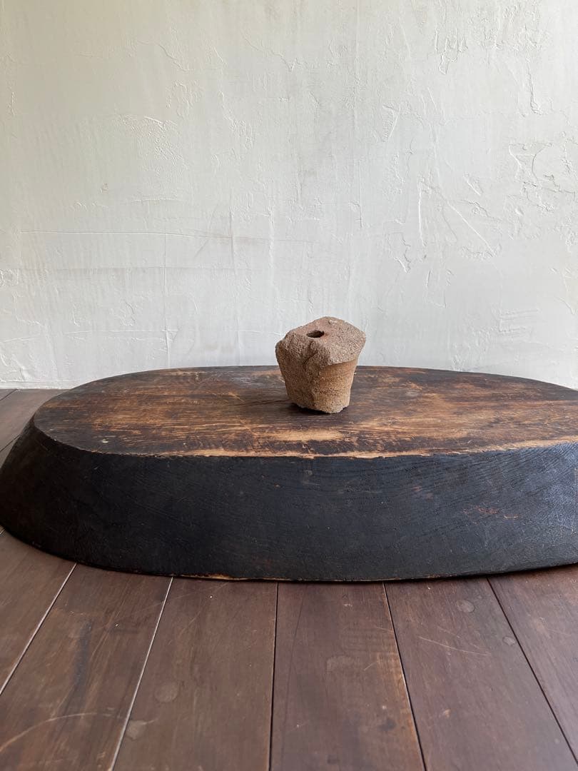 木製楕円形　木鉢　古道具　直径75cm