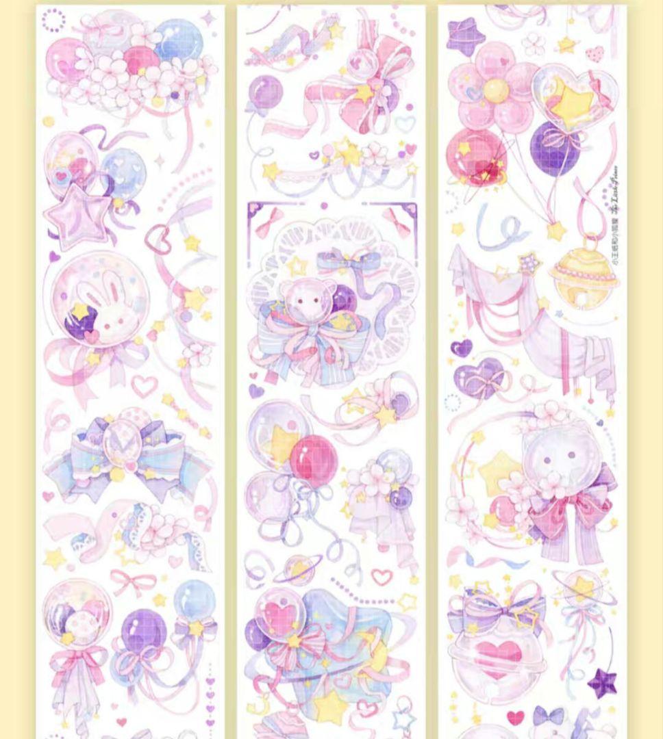 巻売 503★ 海外 マスキングテープ マステ PET 装飾 動物 兎 贝壳光