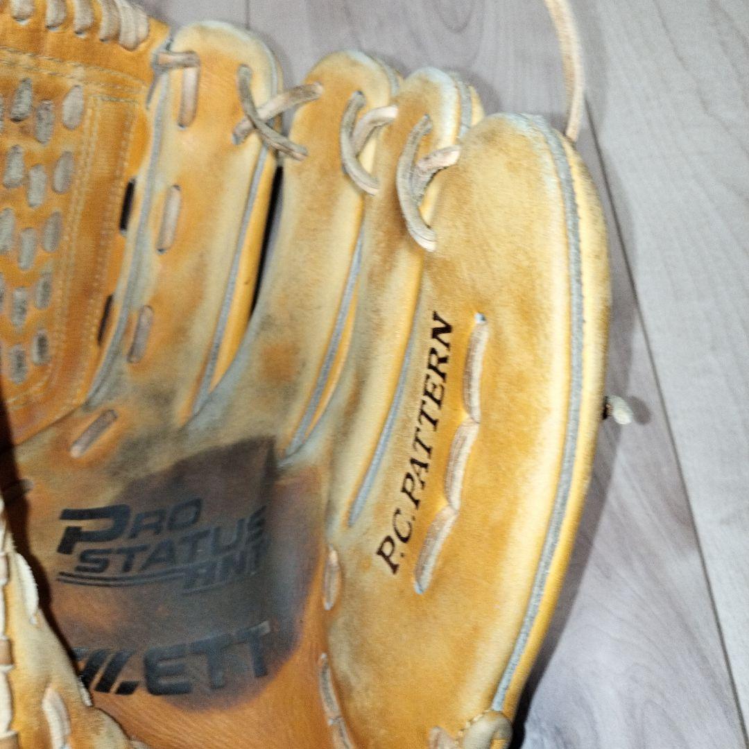 ZETT PROSTATUS 軟式グローブ イエロー　ピッチャー用