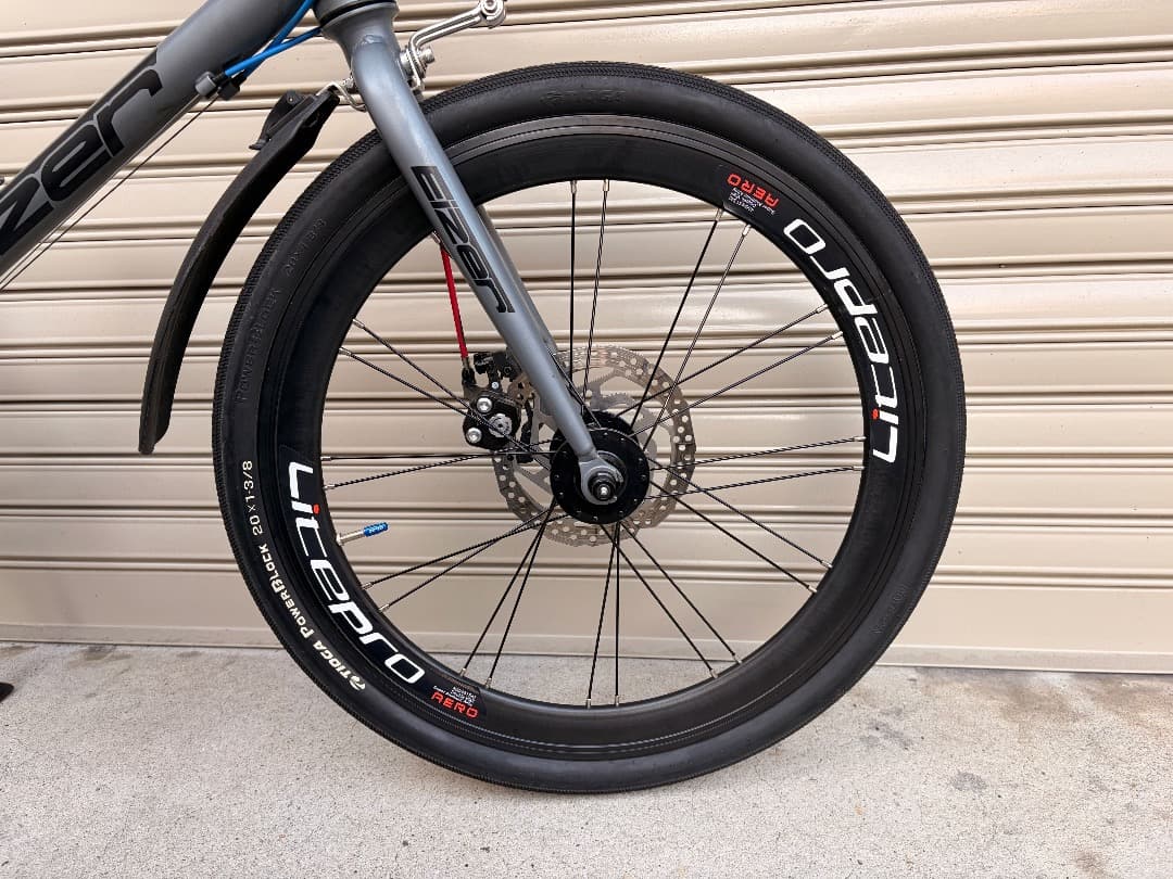 ミニベロ Eizer Z501カスタム ミニベロロード ブルーグレー 中古