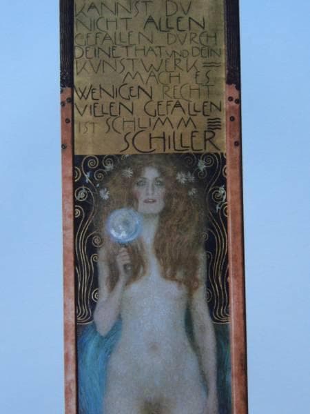 グスタフ・クリムト、ヌーダ・ヴェリタス、希少画集画、新品額装付