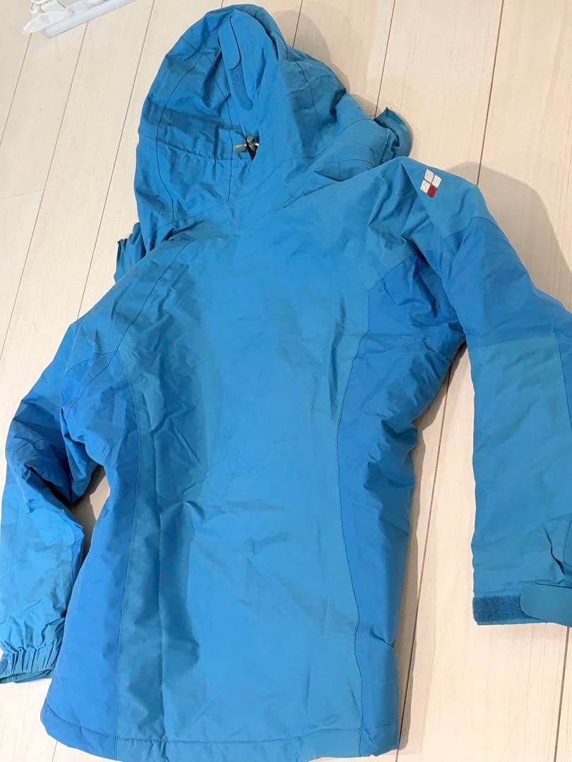 mont-bell 青 スキーウェアLサイズ レディス