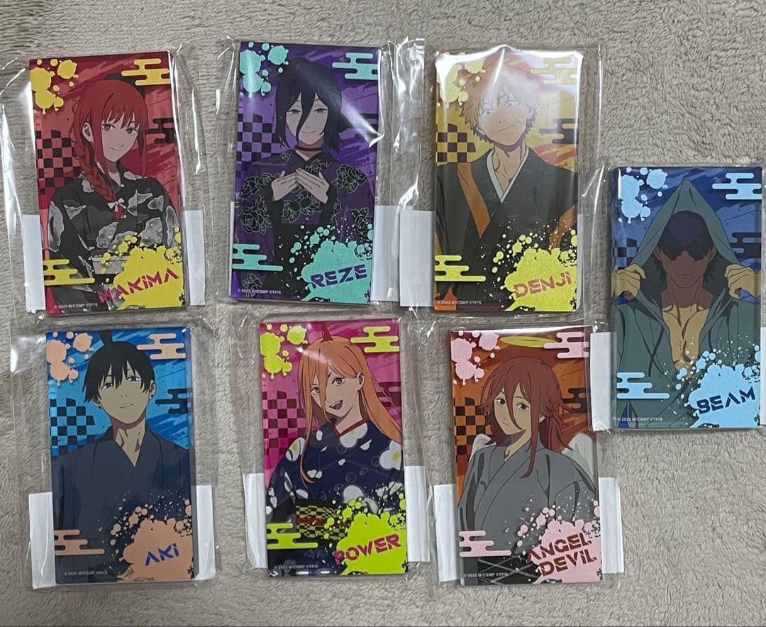 チェンソーマン OMATSURI ルーレット アクリルブロック 7点 フルセット