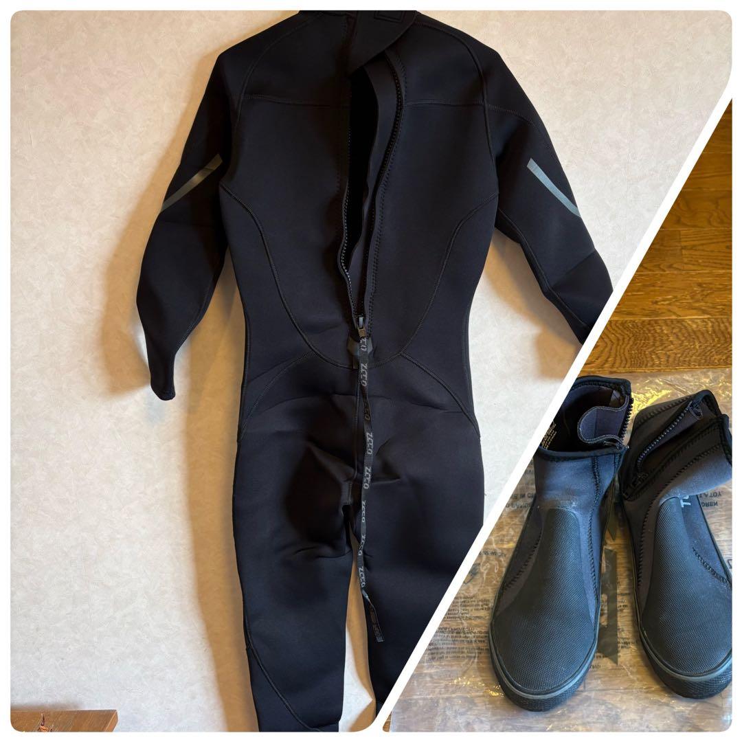 ウェットスーツ　M ウェットブーツ　26cm