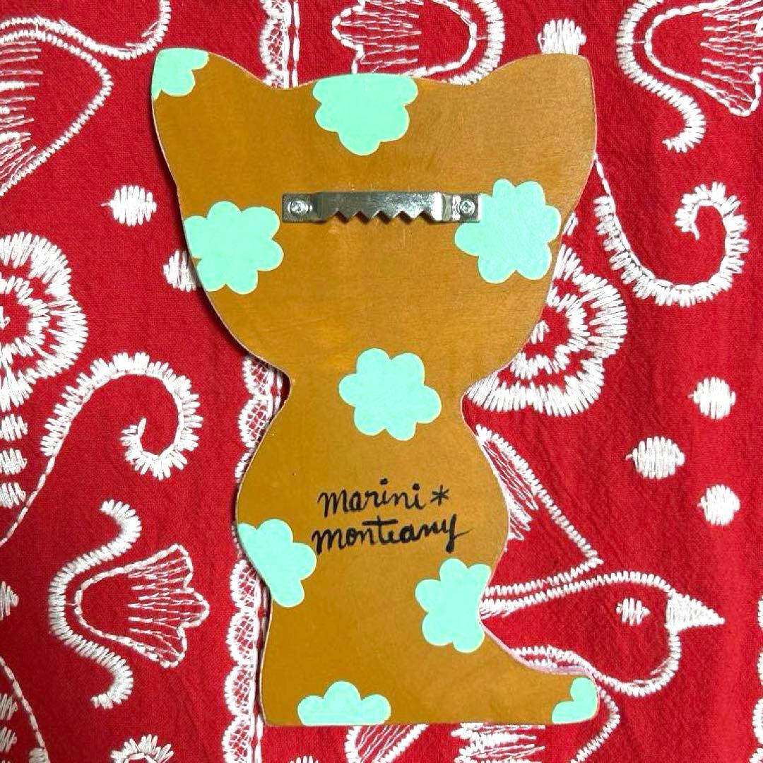 【希少】marini＊monteany 木のオブジェ　木製オーナメント　猫