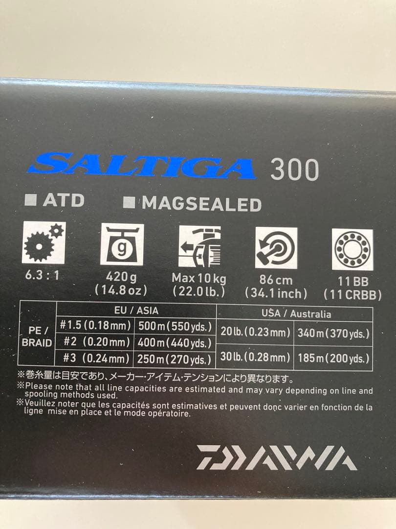 25ソルティガ　300 Daiwa Saltiga 300 ベイトリール