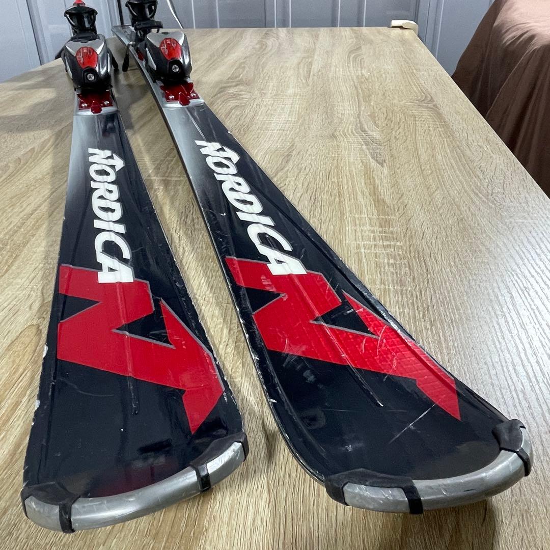 NORDICA165cm REXXAM26/26.5cmストック付きスキーセット