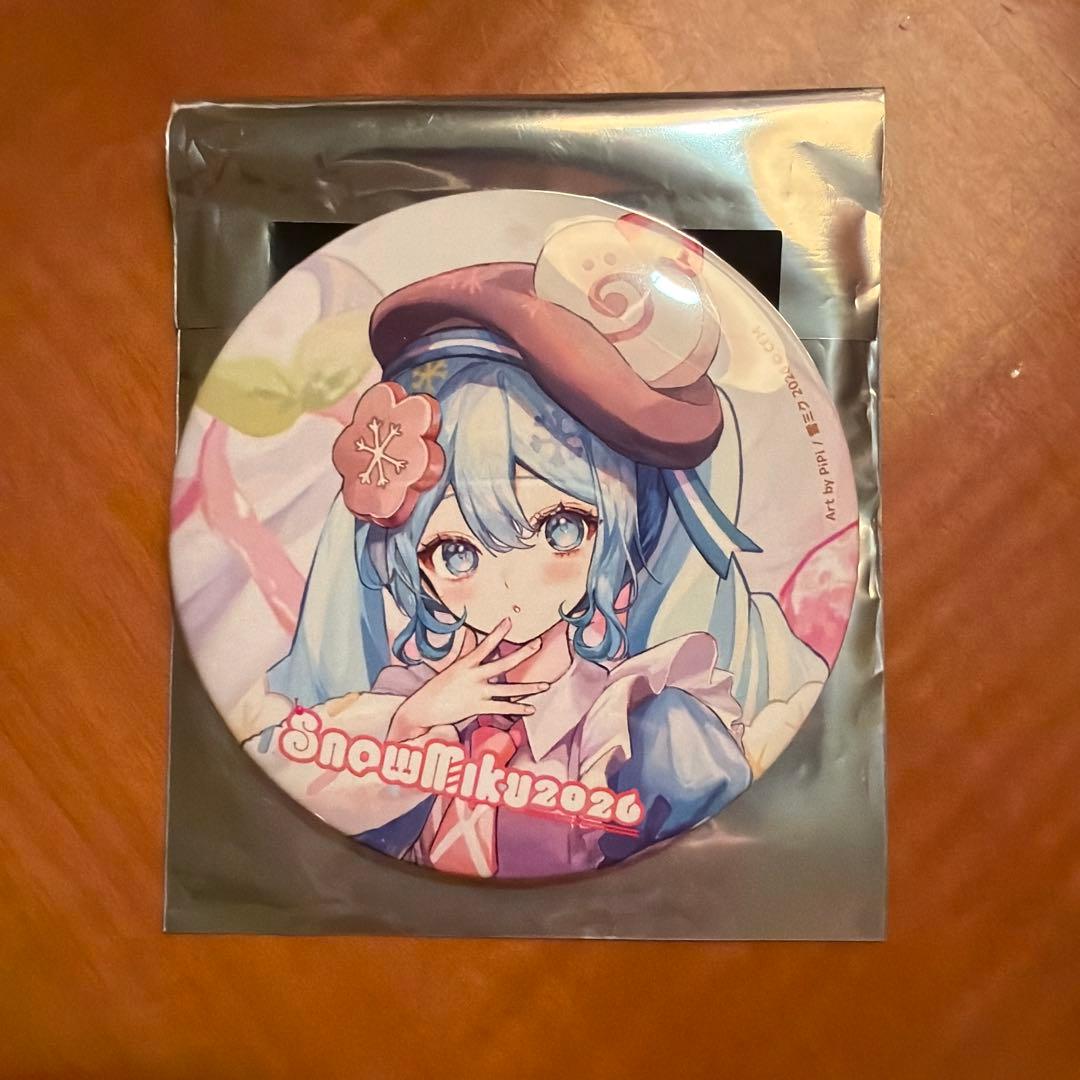 雪ミク 初音ミク 2026 MIKU メインビジュアル 缶バッジPiPi