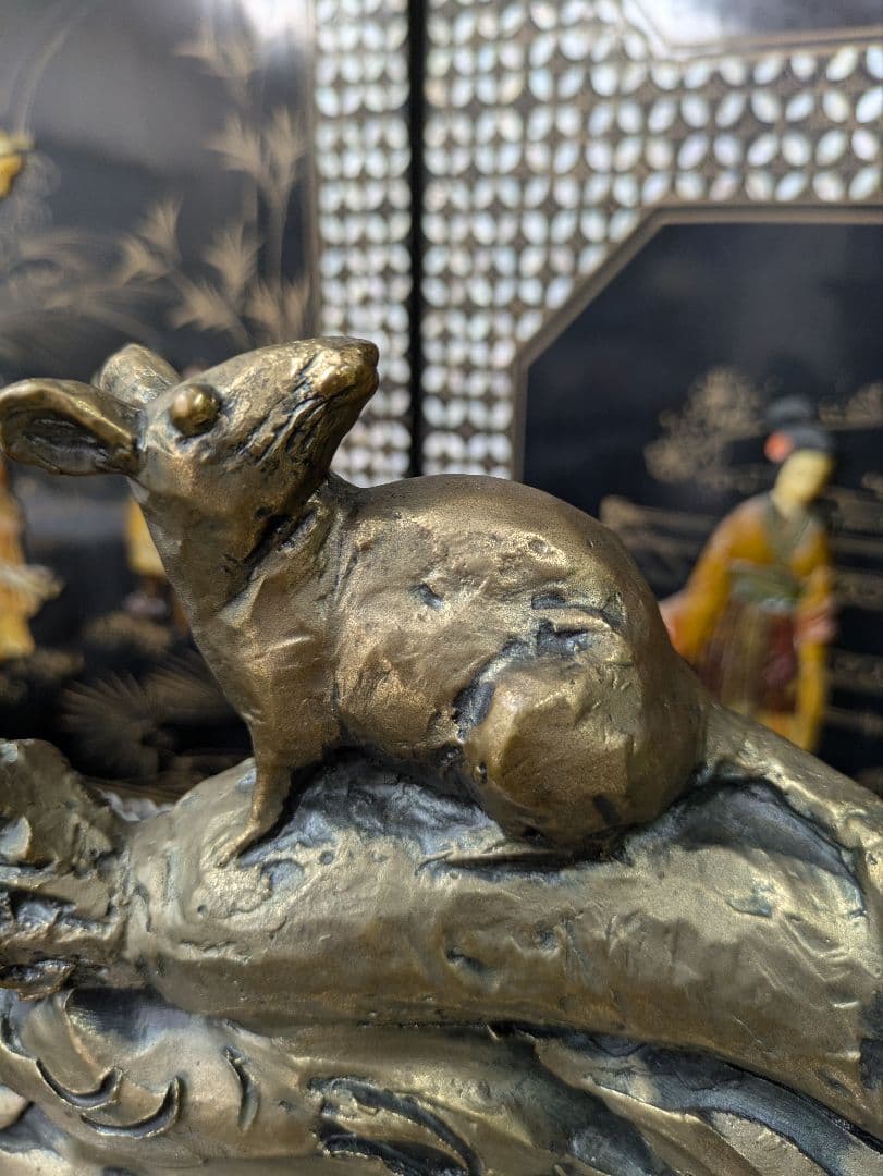 彫刻　ネズミ　鼠　貴重