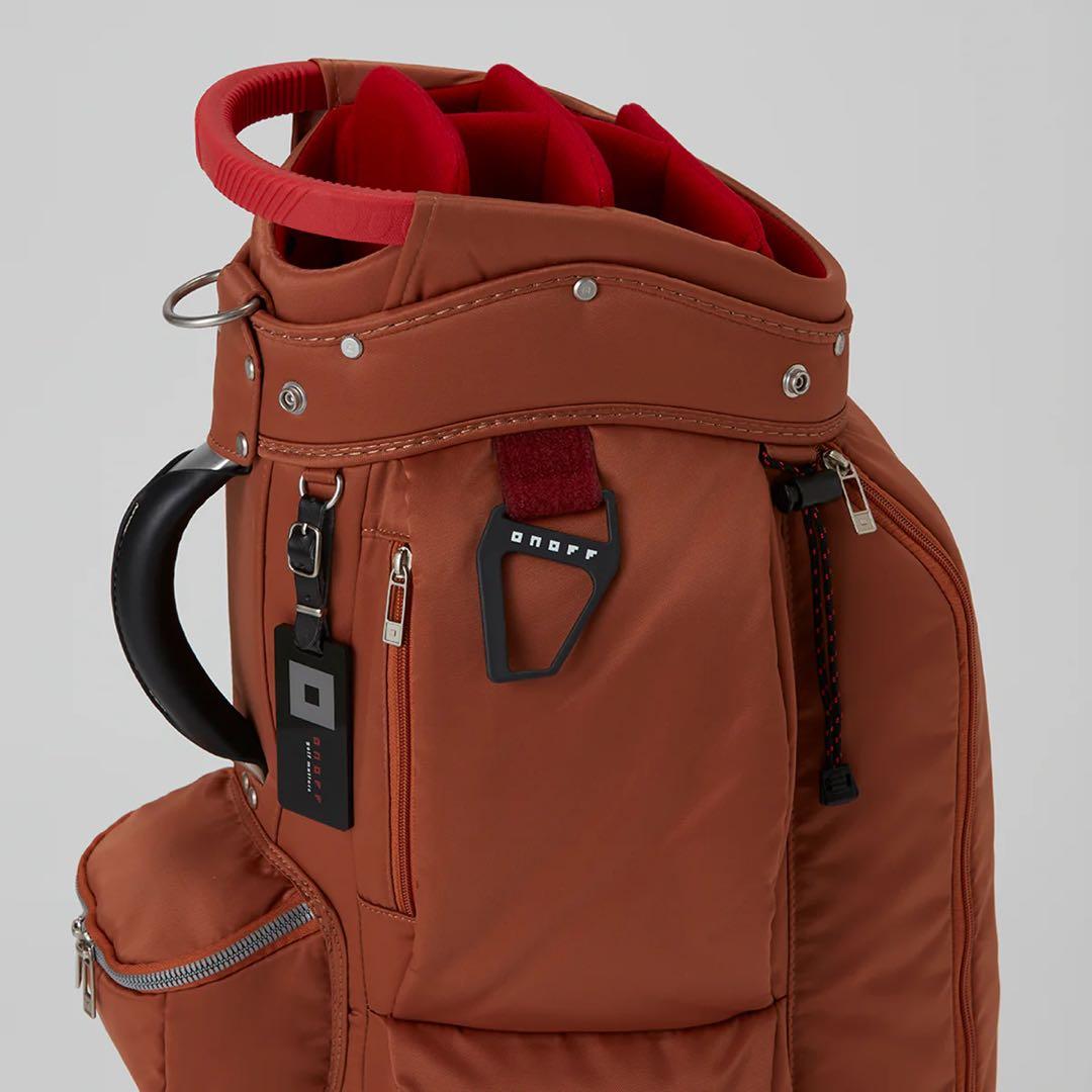 【新品】オノフ　キャディバッグ　テラコッタ　Caddie Bag OB0424