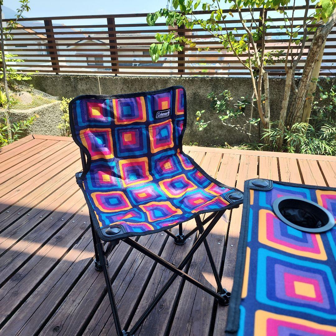 【値下げ】BEAMS　Colemanコラボ　 テーブルチェアセット マルチカラー