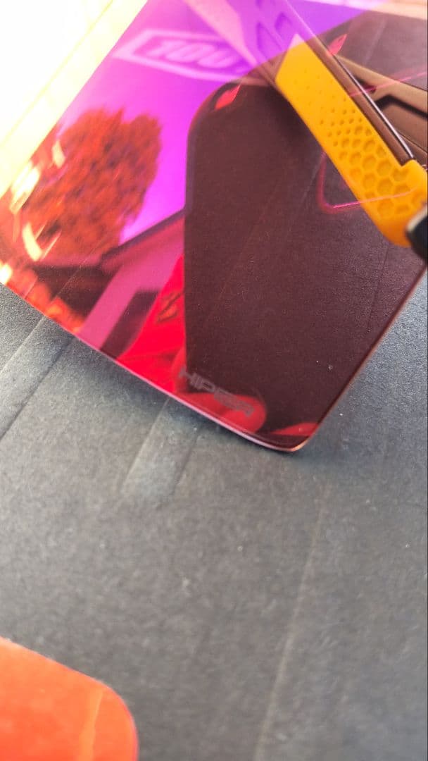 100% S3 ワンハンドレッド　サングラス 　ブラック　レッドミラーレンズ