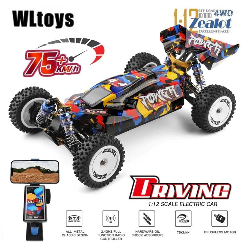 【ジャンク新品】WLtoys 124007 4WD ​​⑰＋予備バッテリー